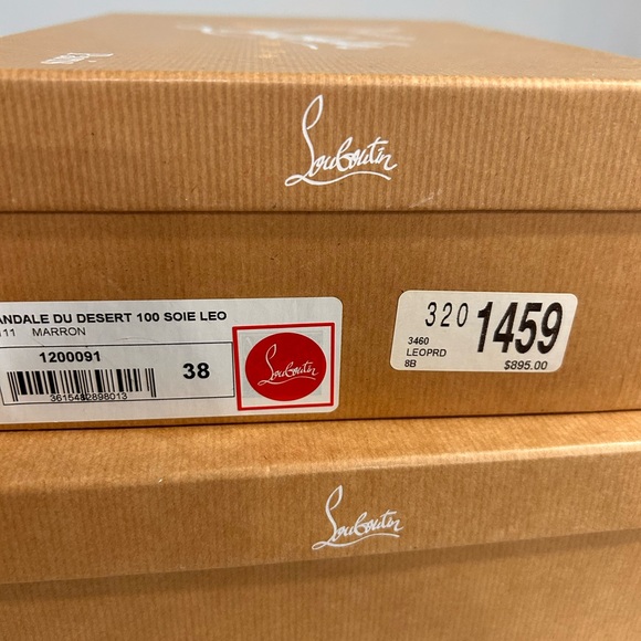 Christian Louboutin Animal Print Heels with Bow - Picture 6 of 6